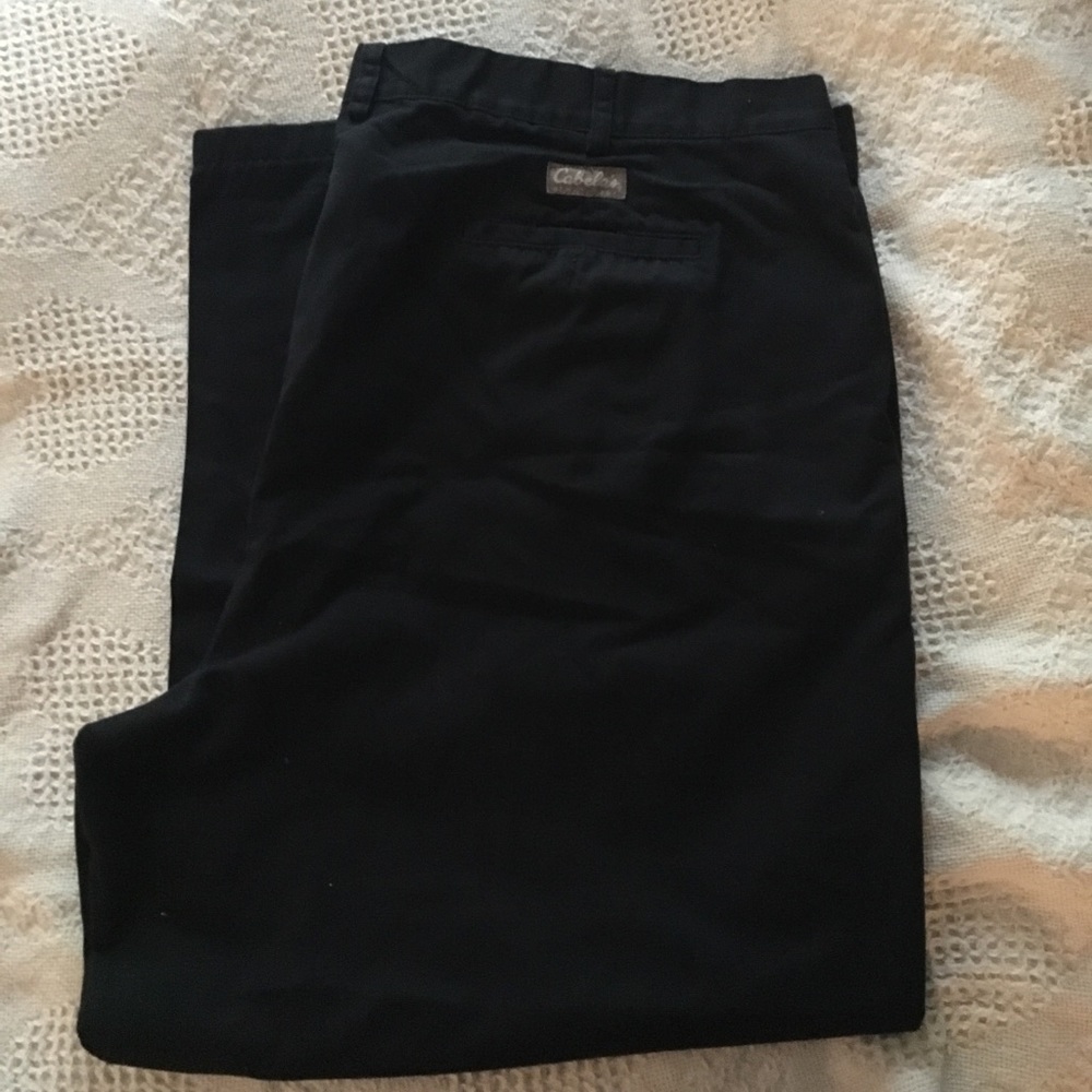 Cabela's Casuals Huntsman Chinos pants Black Men's size 48w 32l 48x32
